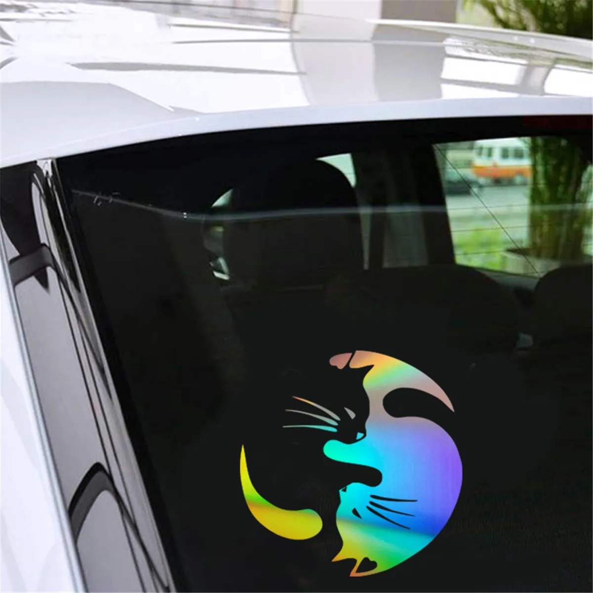 Multixolor Инь Янь Кот питомец автомобиль окно Грузовик Авто Наклейка виниловая