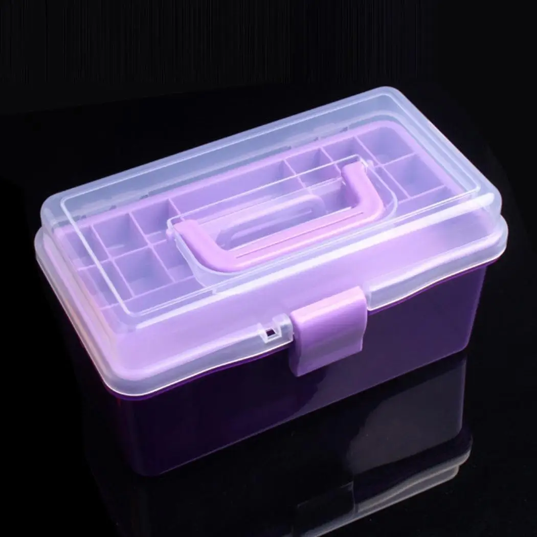 Multi-function Transparent Household Tools Cosmetics Storage Box 198g Double-layers | Дом и сад