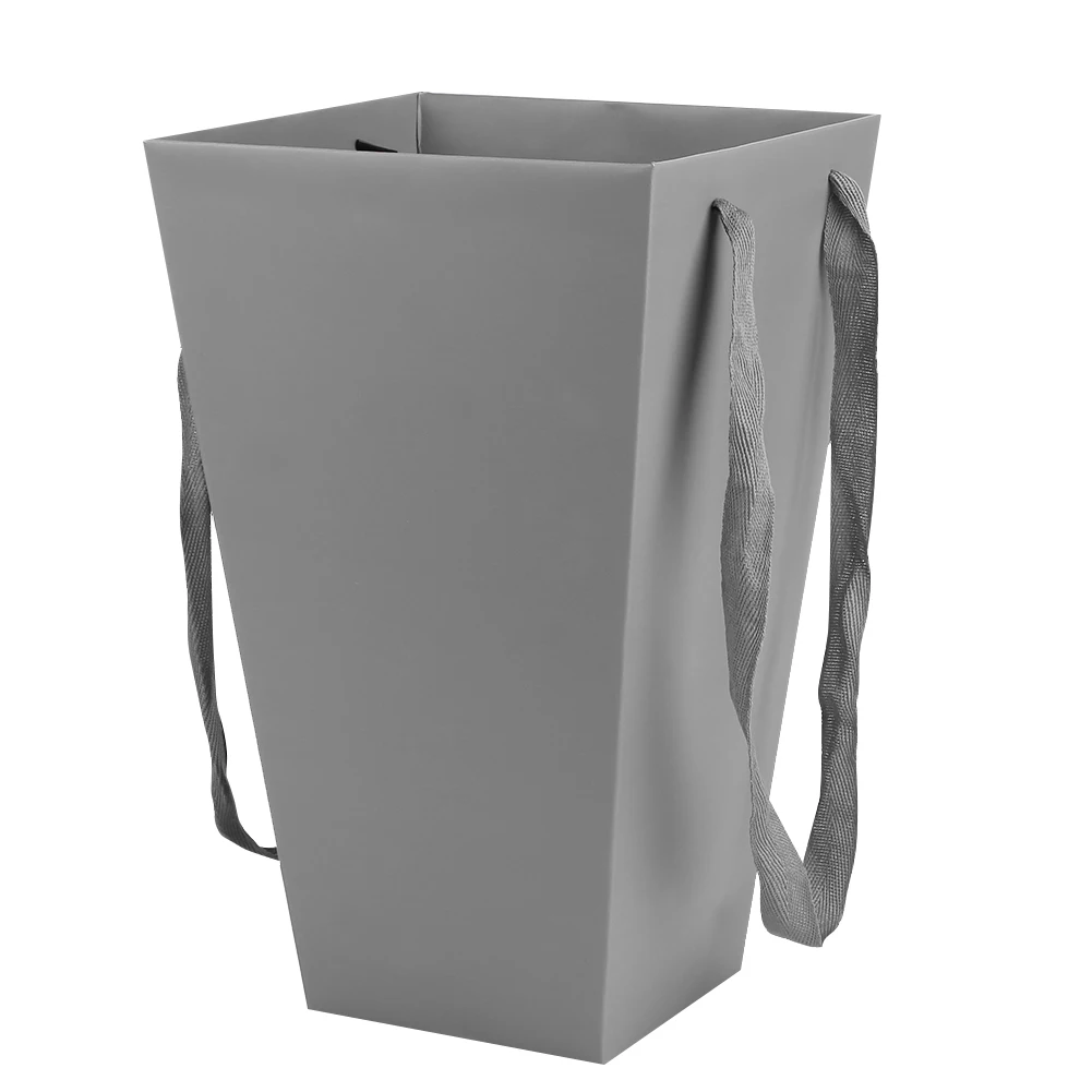 Цветочное ведро для попкорна крафт бумаги бочки коробка букета Свадебная мода