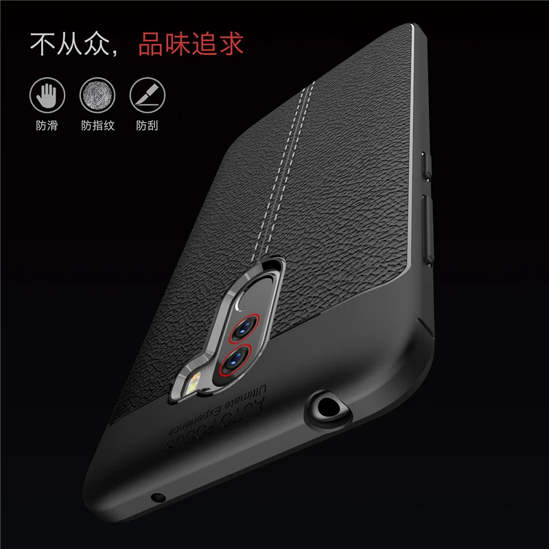 Кожаный чехол для телефона Xiaomi PocoPhone F1 A1 A2 Max 3 Mi Lite противоударный силиконовый