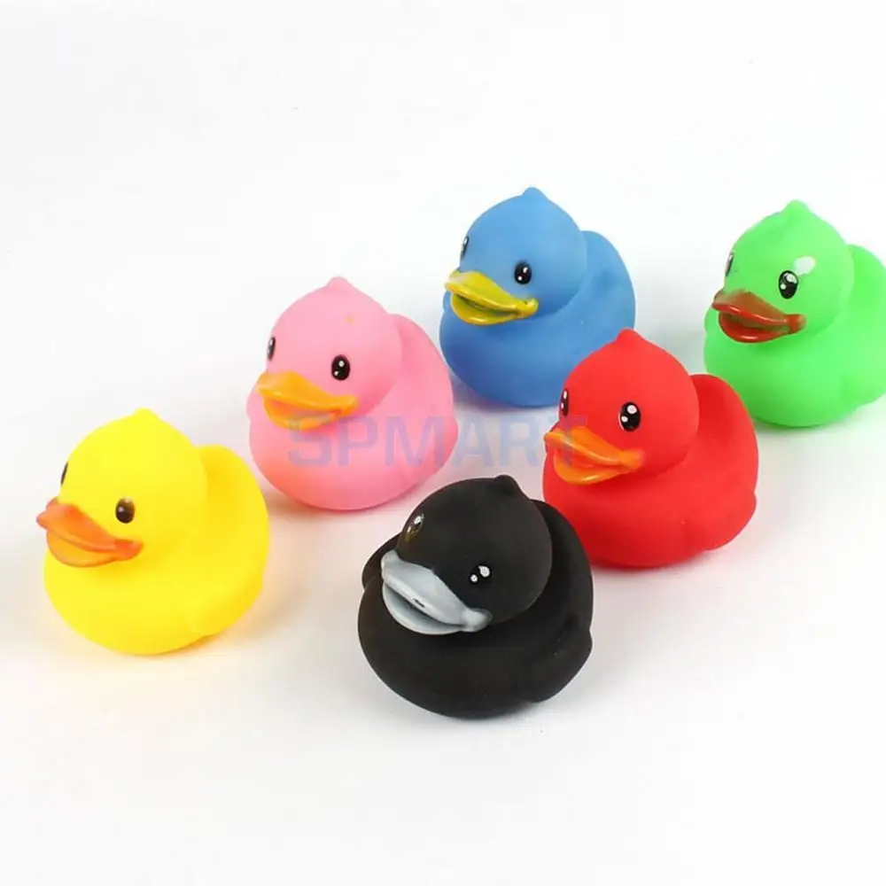 6 Pieces Of Rubber Ducks Sqeeze Sound Toy Dabbling Children Fun Baby Bath Duck | Игрушки и хобби
