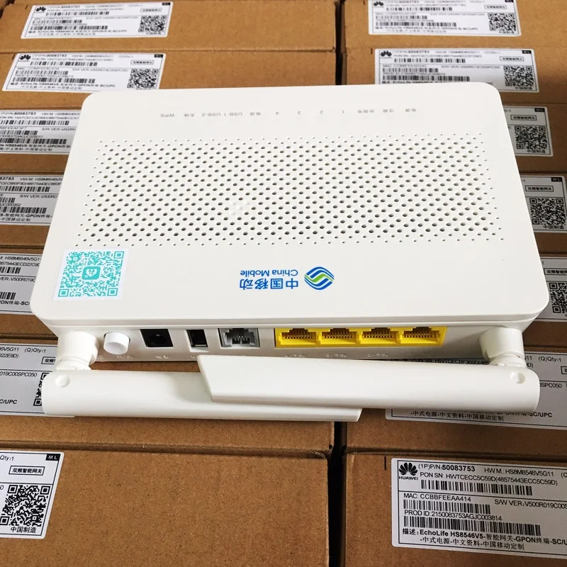 Мини маршрутизатор YPAY GPON ONU Wi Fi hua wei HS8546V5 порт режима ONT FTTH HGU 4GE ++ 1TEL + USB 2 4G WIFI 5G