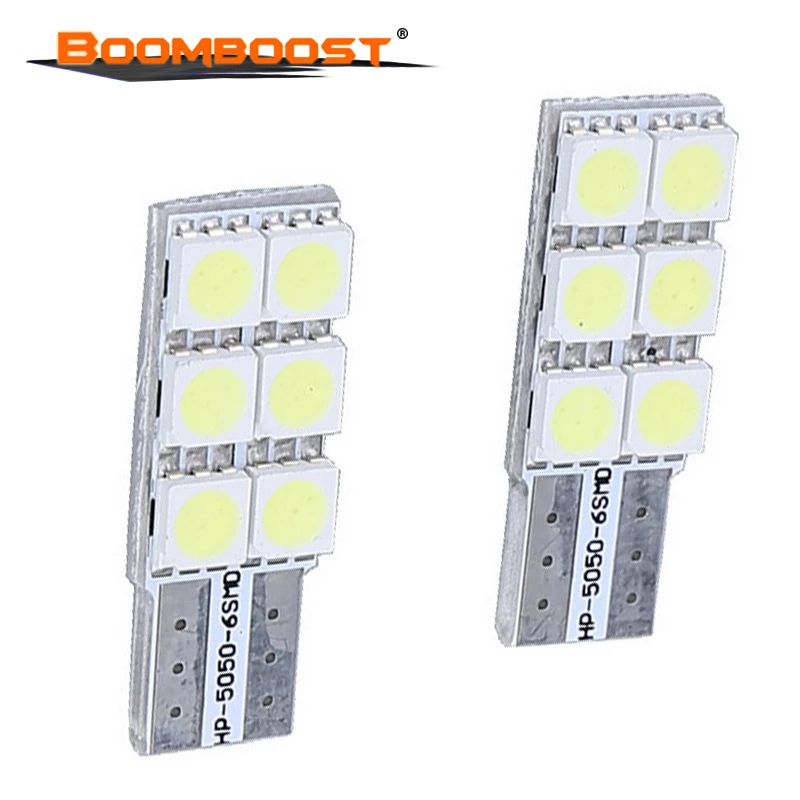

2 pieces 12V T10 LED T10 T15 158 168 194 5050 6smd 2W Parking Width Lamps Bright Car exterior Bulbs Light car-styling
