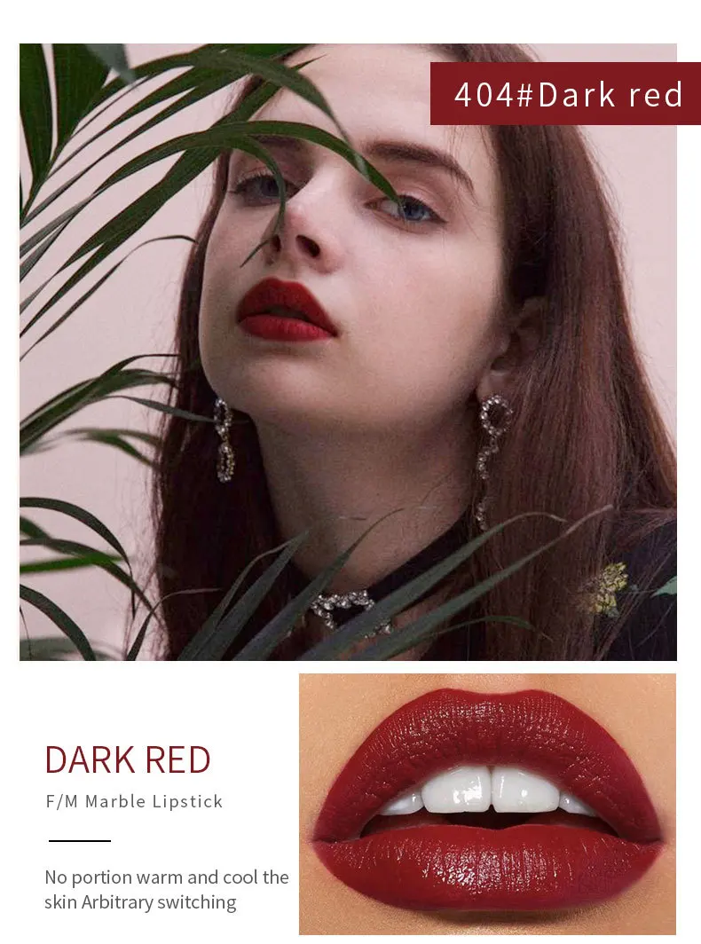 Pudaier Brand Marble Lip Gloss Waterproof Velvet Matte Liquid Lipstick Make Up Long Lasting Tint Sexy Cosmetics TSLM1 |