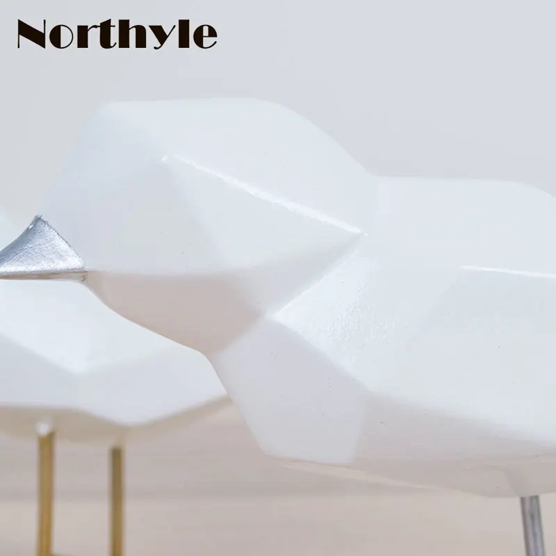 Northyle смолы статуэтка птиц дома decoratin фэн-шуй миниатюрный офисной обстановкой