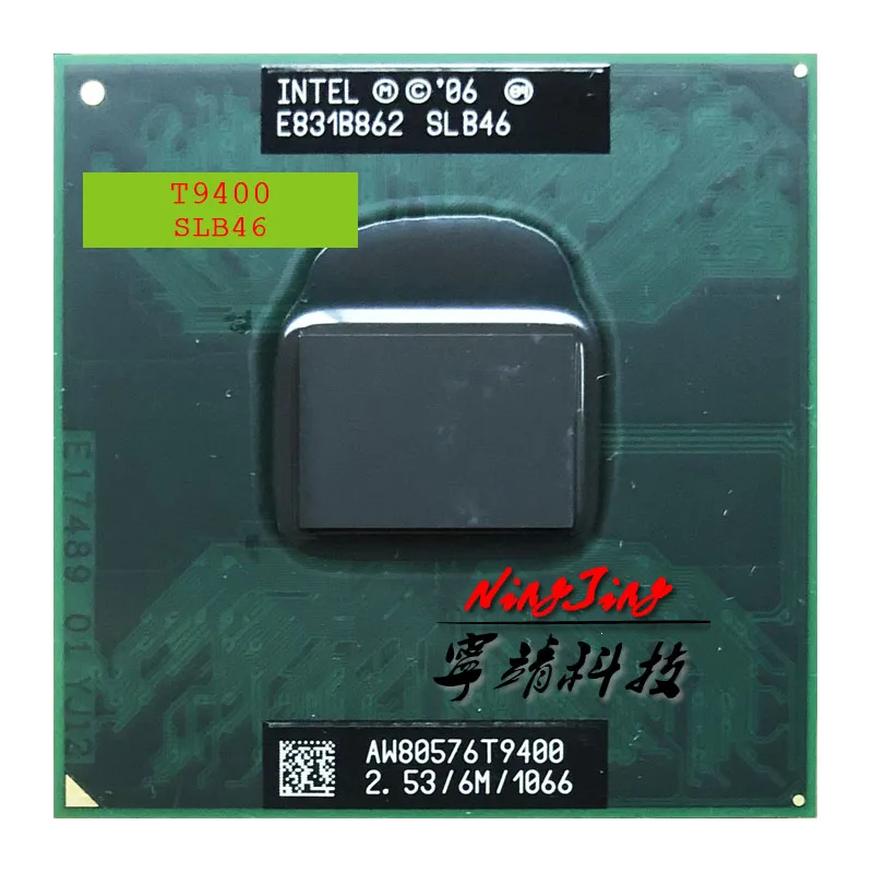 Процессор Intel Core 2 Duo T9400 SLB46 SLAYY двухъядерный процессор 5 ГГц с двойной резьбой 6M 35W