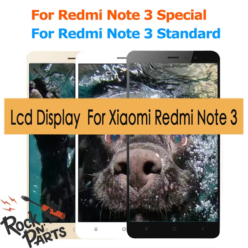 С ЖК дисплеем Дисплей собран с Сенсорный экран для Note 3 чехол Xiaomi Redmi премьер