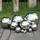 Бесшовные зеркальные шары из нержавеющей стали 304, декоративные шары для дома