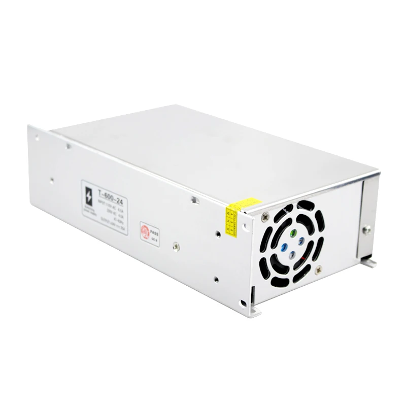 Импульсный источник питания 24v ac dc 25A 600W transformador de 220v 24V Светодиодный для