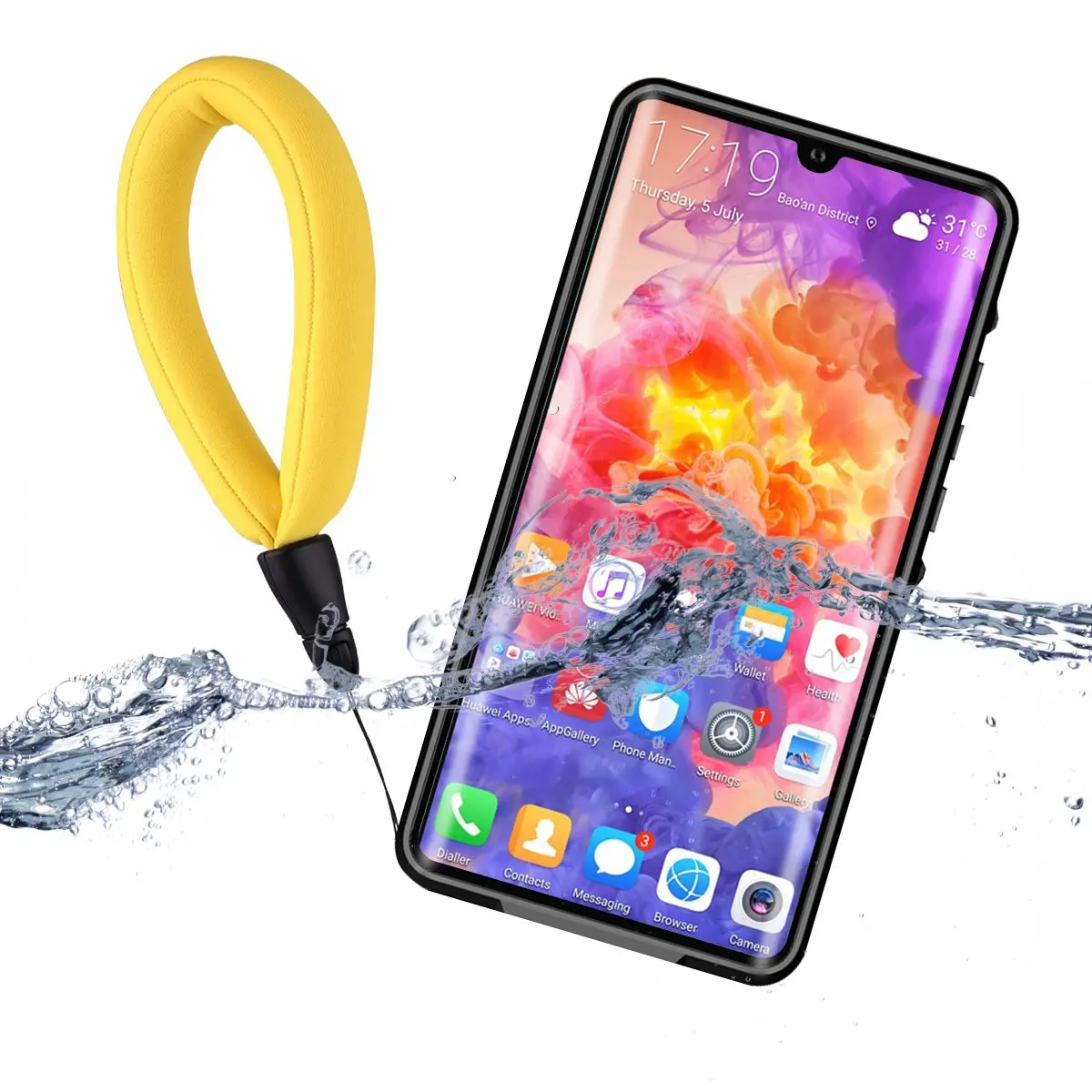 360 градусов Водонепроницаемый чехол для huawei P30 Pro крышка защиты от пыли в горошек с