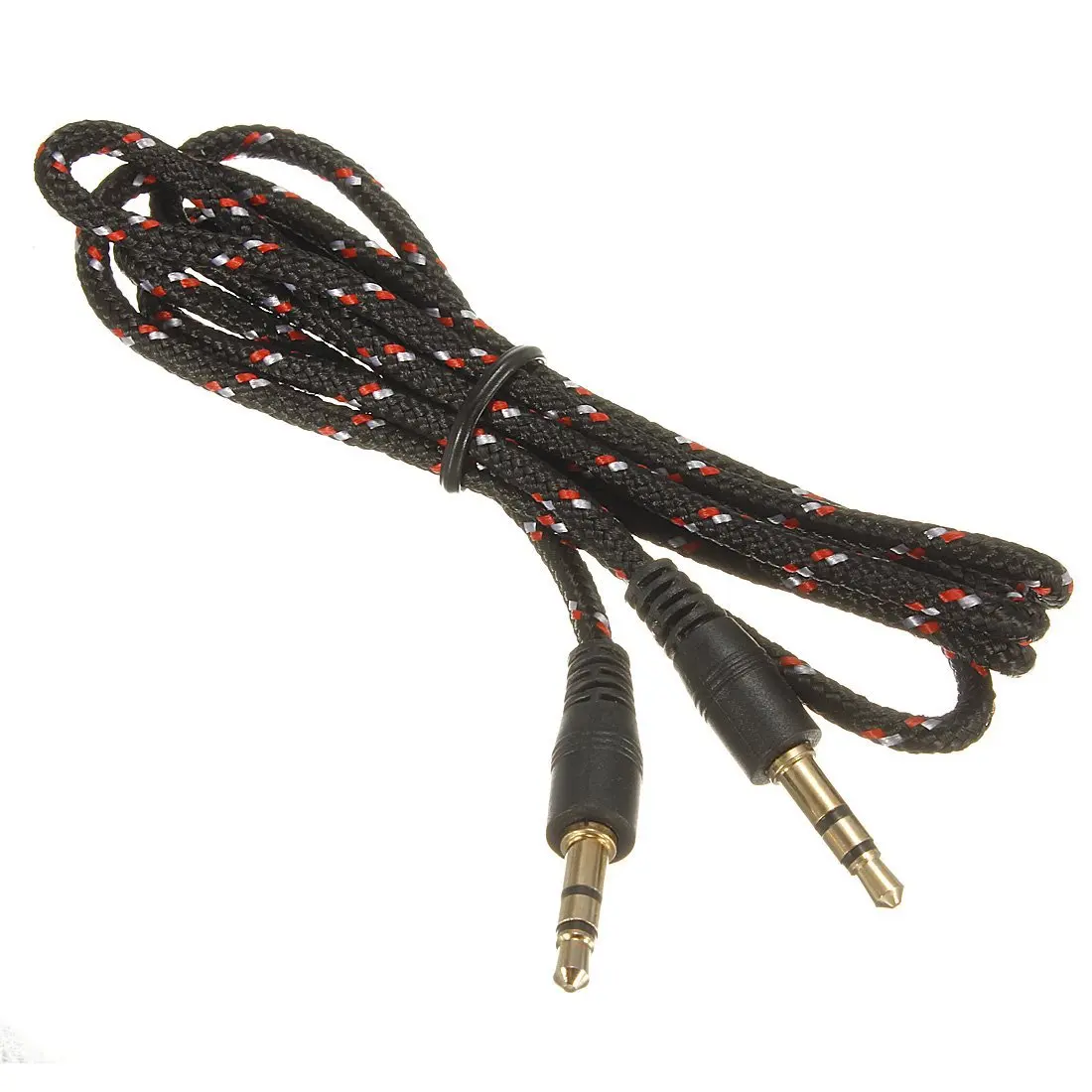 3.5mm AUX audio cable stereo jack black |