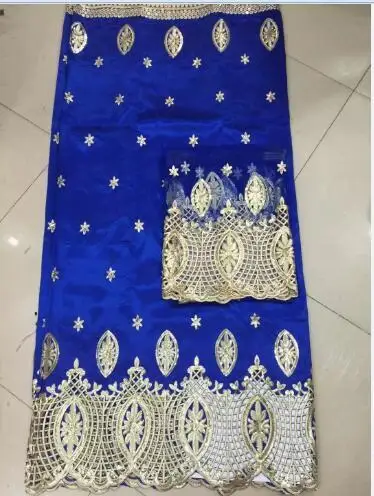 Blue +sequins!2015 High quality African George Fabric Swiss Voile Lace for party dress !LJ |
