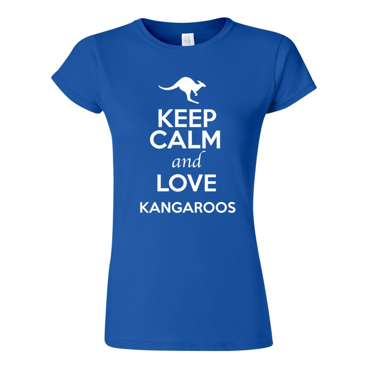 Детская футболка с надписью Keep Calm And Love Kangaroos и Animal Lover Humor 2366 | Женская одежда