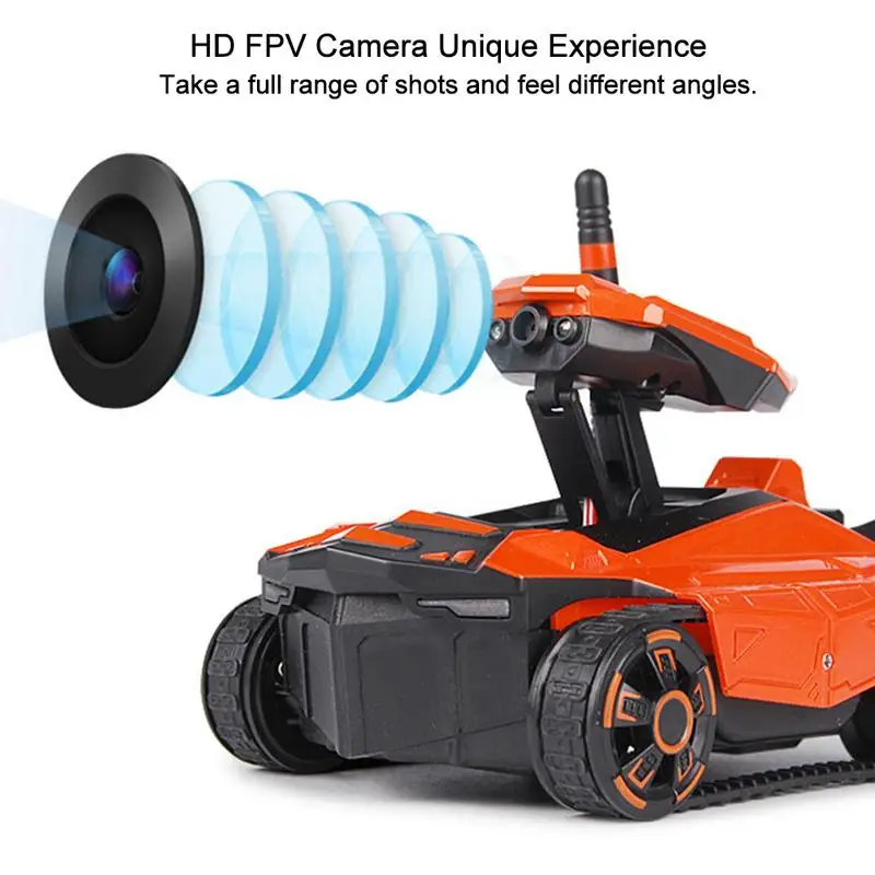 Радиоуправляемый бак ATTOP YD 211 с HD камерой Wi Fi FPV 0 3 МП приложением пультом
