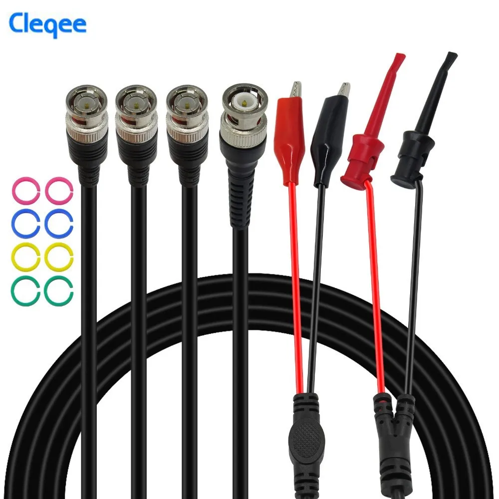 Набор коаксиальных кабелей Cleqee P1260 для тестирования BNC к и чипу аллигатора