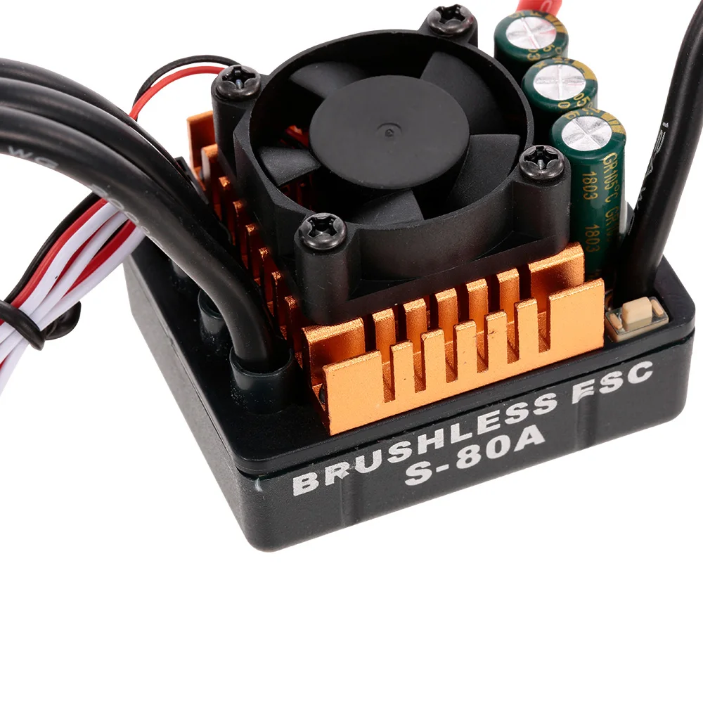 1:8 1:10 60A 80A 120A бесщеточный ESC 2-3s 2-4s с BEC программаторной картой для TRAXXAS RC