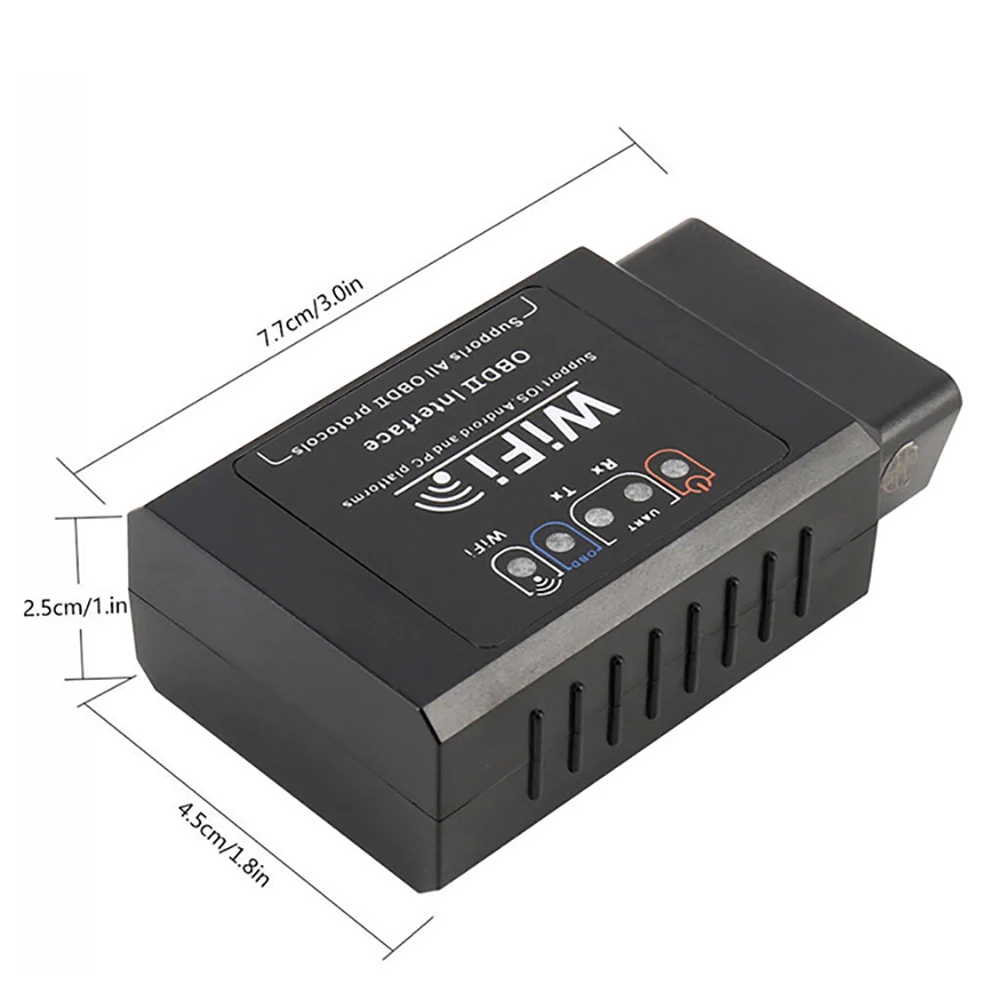 ELM327 WIFI OBD2 OBDII автомобильный диагностический сканер сканирующий инструмент для iOS