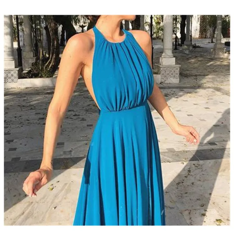 Сексуальное женское Клубное платье Бохо с открытой спиной Бандажное длинное