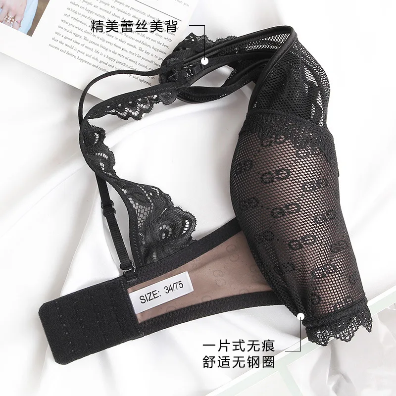 Комплект женского кружевного нижнего белья с чашками пуш ап|Комплекты белья| |