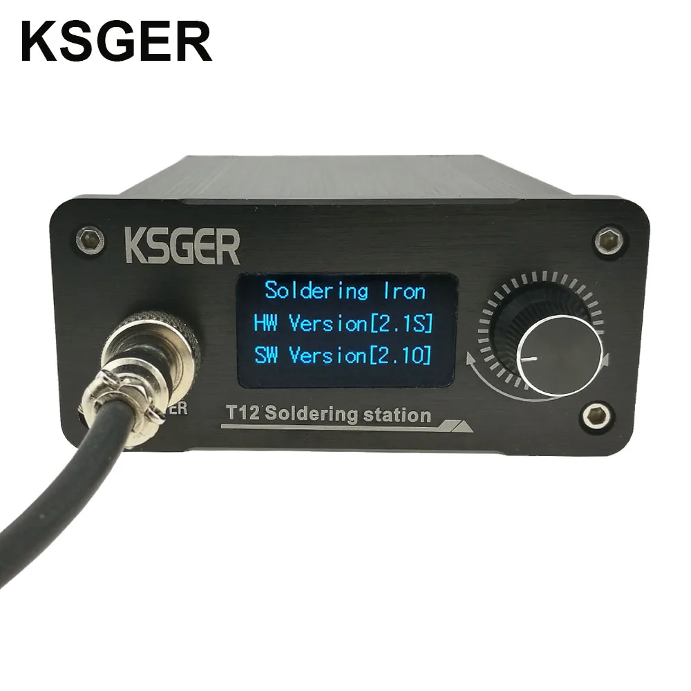 : KSGER T12 паяльная станция STM32 V2.1S OLED Температура контроллер инструменты пайки
