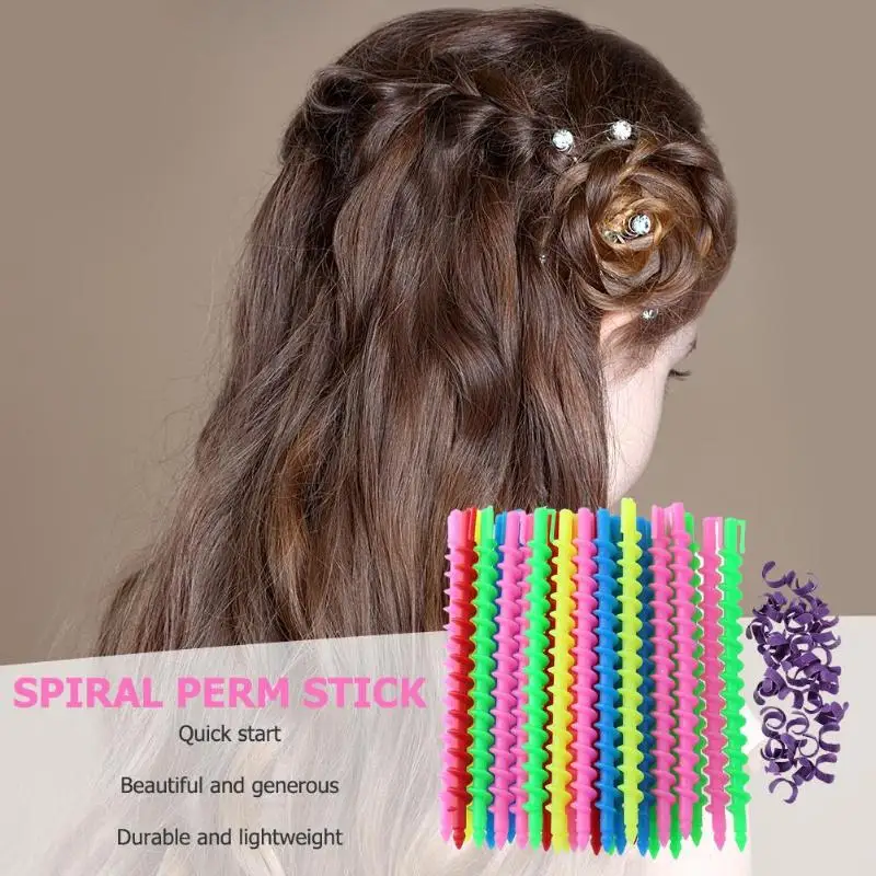 

18/26//30/35pcs Hair Perm Rods Plastic Long Spiral Hair Perm Rod Hairdressing Styling Curler Rollers Salon Tool Dropshipping