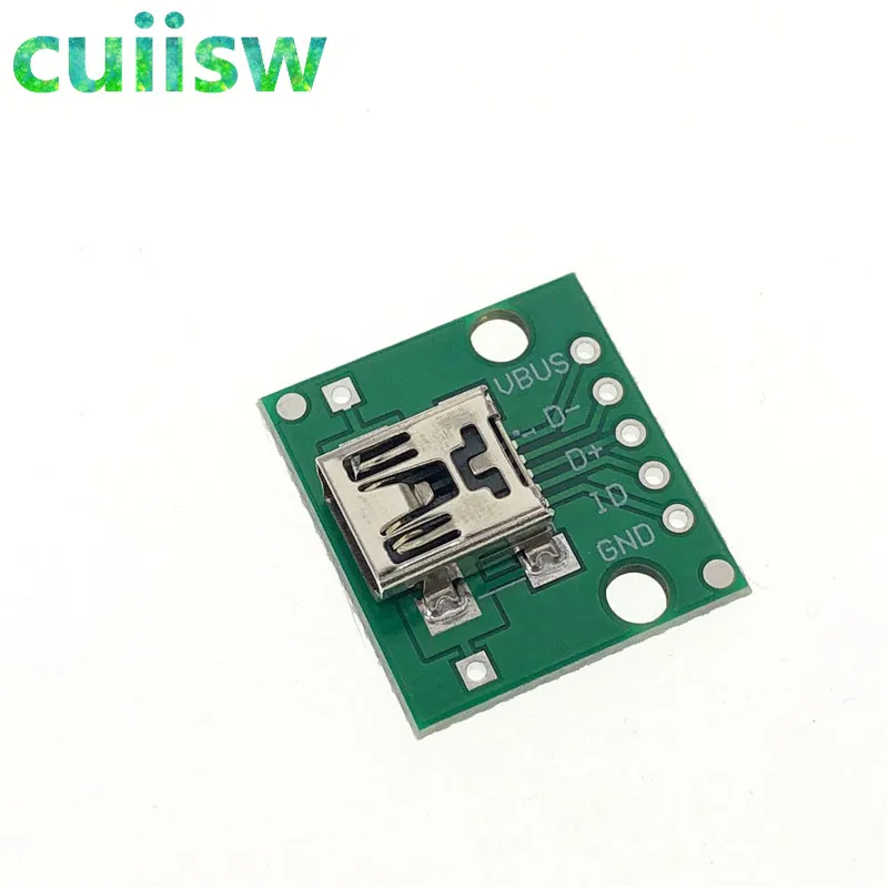 Cuiisw 100 шт мини USB для DIP адаптера 5pin Разъем конвертер печатной платы типа в|usb to|usb to