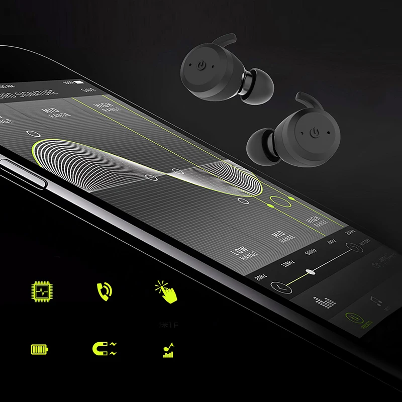 Горячие TTKK BE1018 Bluetooth 5 0 беспроводные наушники бас Hifi стерео в ухо вкладыши Спорт