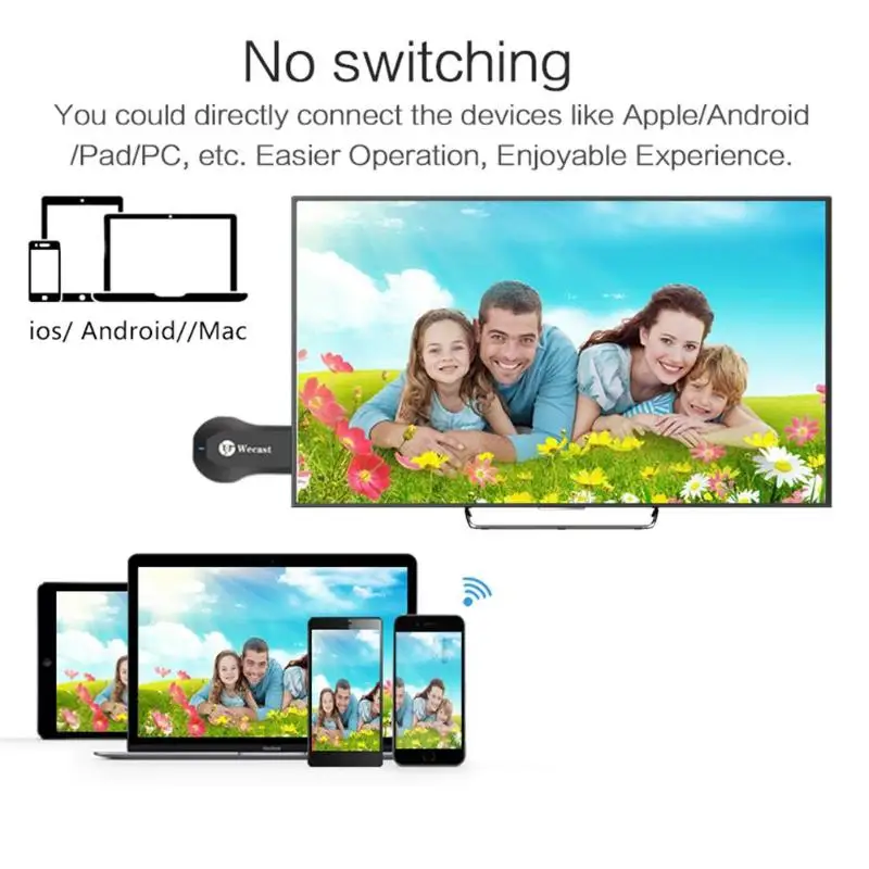C2 + мини WiFi Дисплей HDMI Full HD 1080P tv Stick Miracast DLNA приемник Ключ адаптер для ноутбук с HDTV