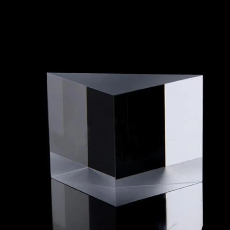 50x50x50mm Optical Glass Triangular Lsosceles K9 Prism With Reflecting Film Medicine | Канцтовары для офиса и дома