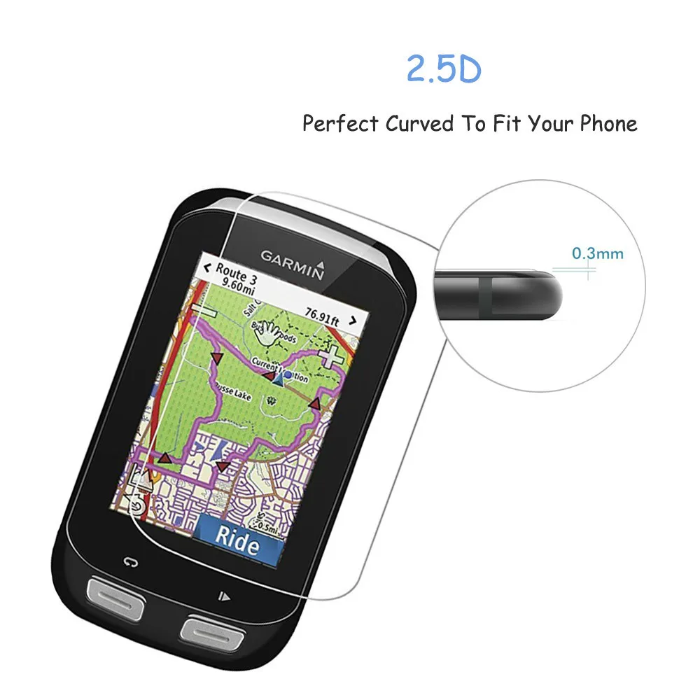 2 упаковки для Garmin Edge 1000 0 3 мм 2.5D 9H закаленное стекло Защита экрана Исследуйте
