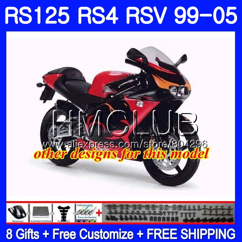 RS4 для Aprilia RS 125 99 00 01 02 03 04 05 122HM6 RSV125R RS-125 матовый черный RSV125 R 1999 2000 2001 2002 2003 2005