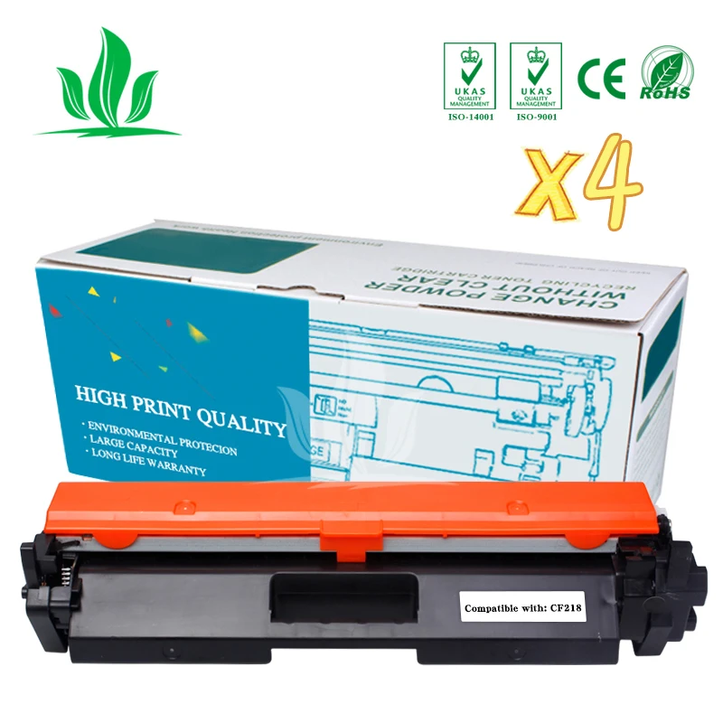 4 шт. CF218A 218A 18A совместимый тонер-картридж для hp LaserJet Pro 132/132a/M132fn/M132fp принтера без