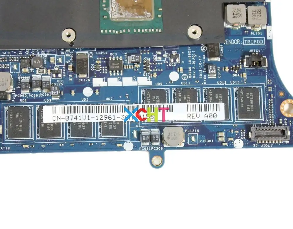 

for Dell XPS 12 9Q23 741V1 0741V1 CN-0741V1 LA-9262P w i5-3437U 1.9 GHz CPU 4GB RAM Laptop Motherboard Mainboard Tested