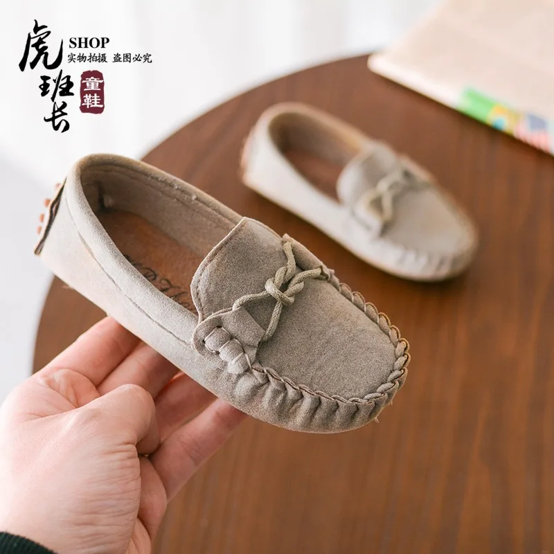 Spring New Style Children Peas Shoes 2019 Korean-Style Boy Girls Casual Tendon at the Wild Princess Flats on Behalf |