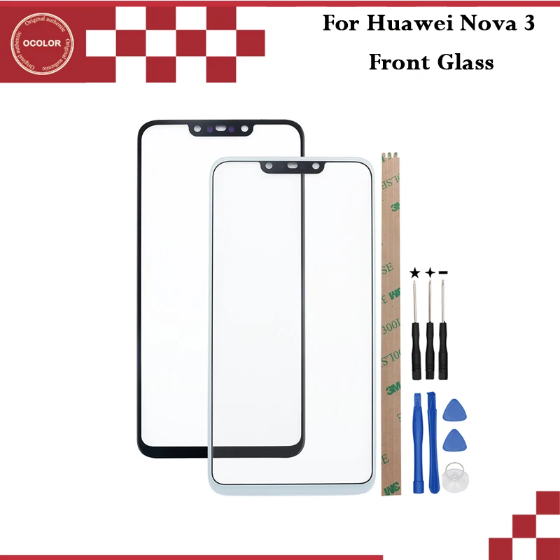 Ocolor для huawei Nova 3 Передняя Сенсорная панель внешняя стеклянная подходит