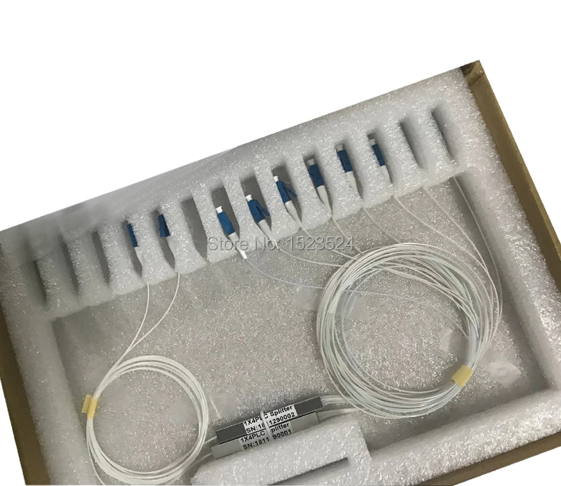 Бесплатная доставка 0 9 мм стальная трубка 1x4 Mini Blockless 1*4 LC/UPC 4 порта