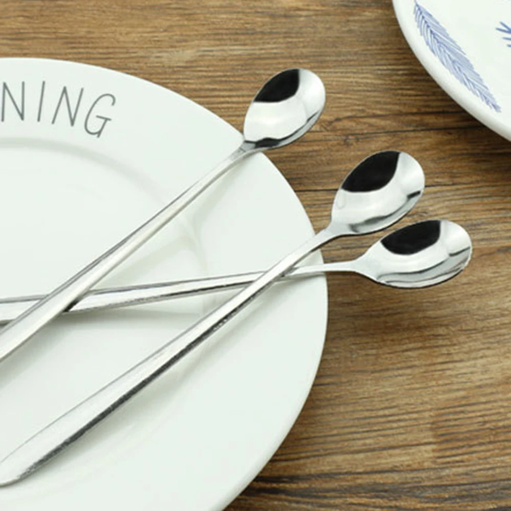 5 шт. нержавеющая сталь кофейные чайные ложки ручка креативная Ложка инструменты