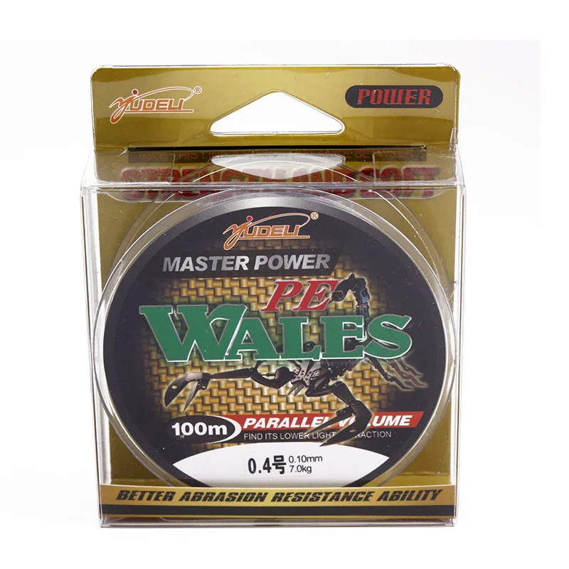 100m 4 Strands PE Braided Fishing Line 10LB-100LB Anti-Bite Freshwater Saltwater Tackles | Спорт и развлечения