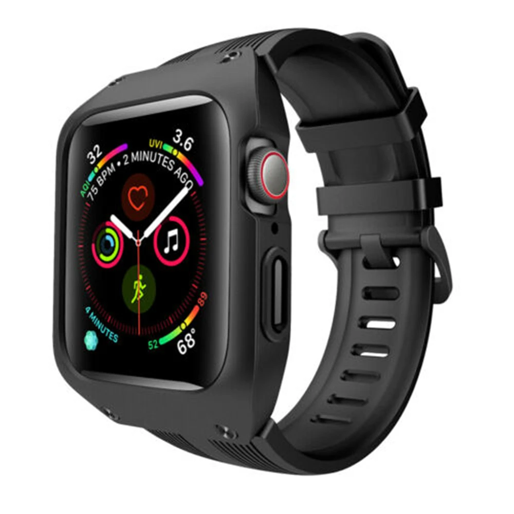 Силиконовый спортивный браслет ремешок для часов Apple iWatch серии 4 44 мм |