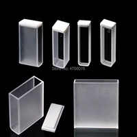 30mm glue 2pcspack capped quartz glass cuvette cell for chemical spectrum silica cuvette with lid spectral analysis instruments