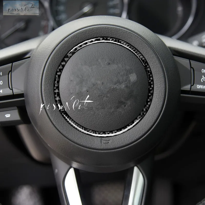 Для Mazda3 Axela/ATENZA/CX 4/CX 5 2017 2018 Real Carbon Fiber Автомобильный интерьер руль автомобильный