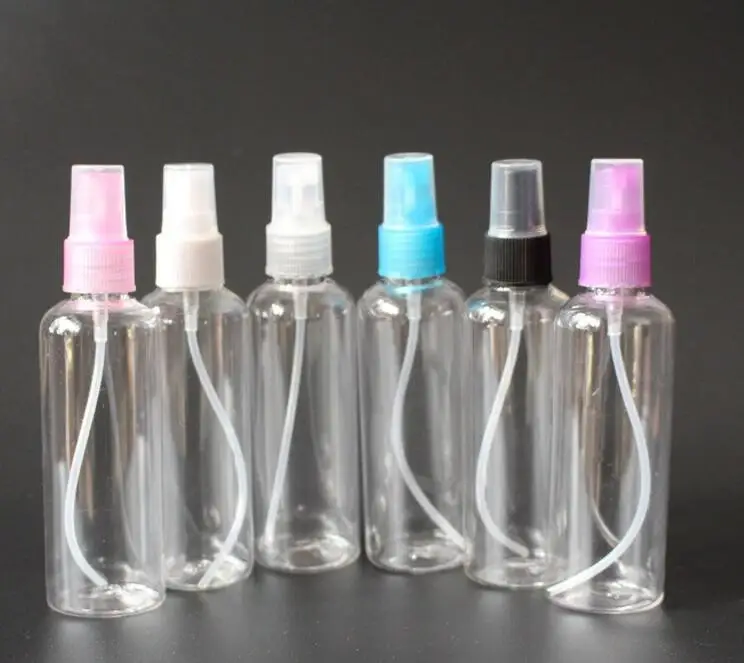 new 100ml atomizing spray bottle Refillable Bottles small watering can plastic sub-bottling cosmetic 100pcs | Красота и здоровье
