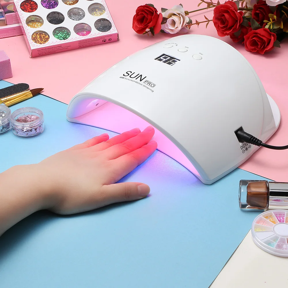 SUNPRO 48 Вт Портативный Гель лак LED Сушилка для ногтей фототерапия умная