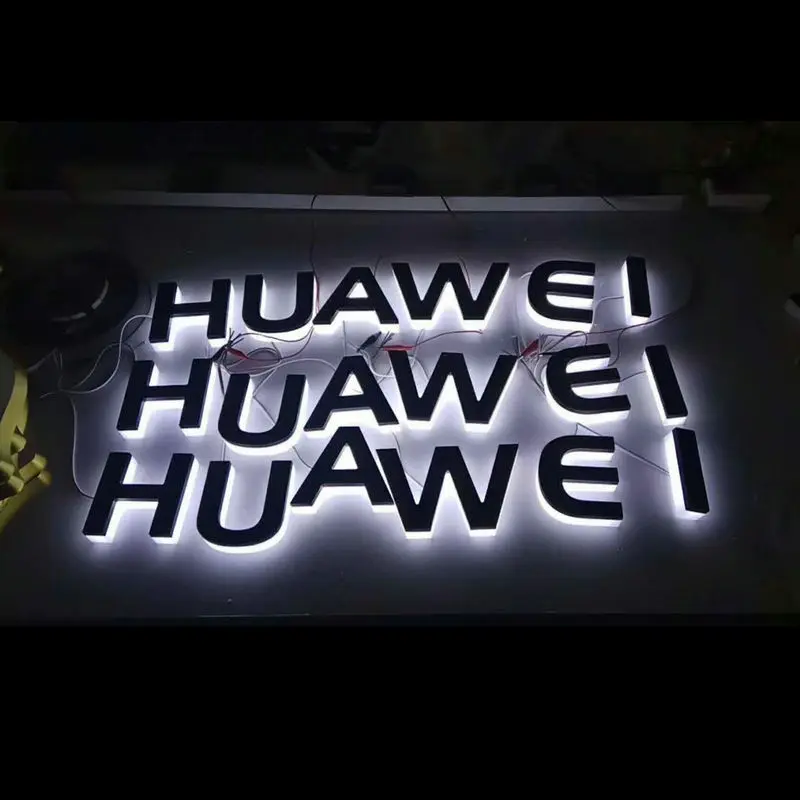 Открытый 3D металлический канал буквы бизнес led подсветка вывески|Светодиодные