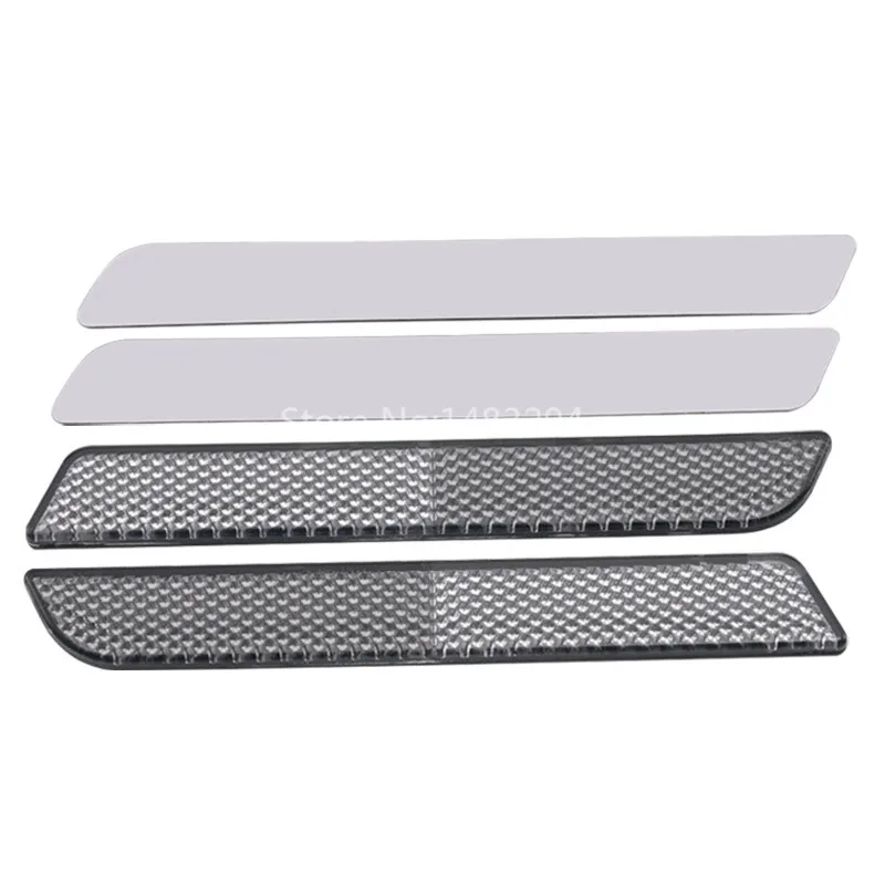 1 Pair Motorcycle Hard Saddlebags Clear Side Visibility Reflectors+Theft Deterrent Lock Fits For Harley |