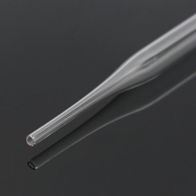 

1Pcs 12cm 3ml Durable Clear Glass Experiment Medical Pipette With Red Rubber Cap Dropper Transfer Pipette Laboratory Supplies