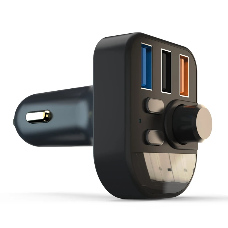 2.1A беспроводной Usb Автомобильное зарядное устройство 3-портовый Bluetooth Fm