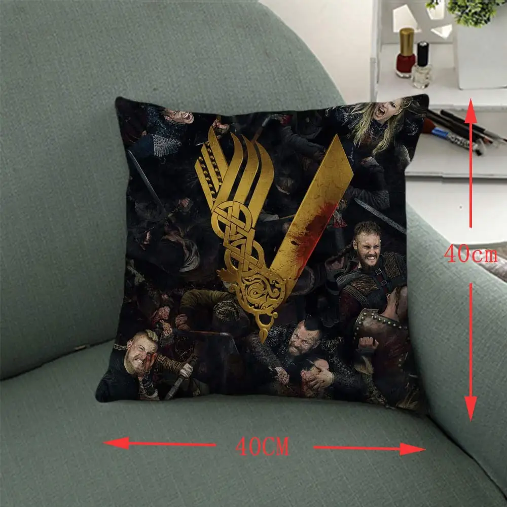 16 &quotVikings полный напечатанный Чехол для наволочки Ragnar Lothbrok ТВ серии Dakimakura