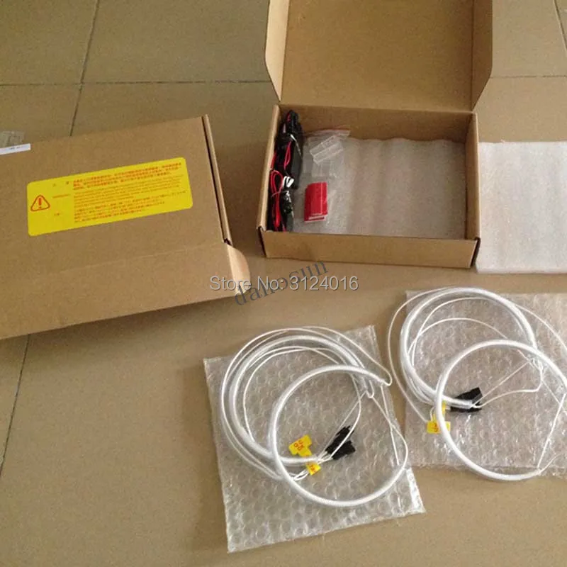 (Packx4) dahosun 2x131 мм 2x146 белые CCFL глаза ангела гало кольца фары лампа для BMW E38 E46 E60 |