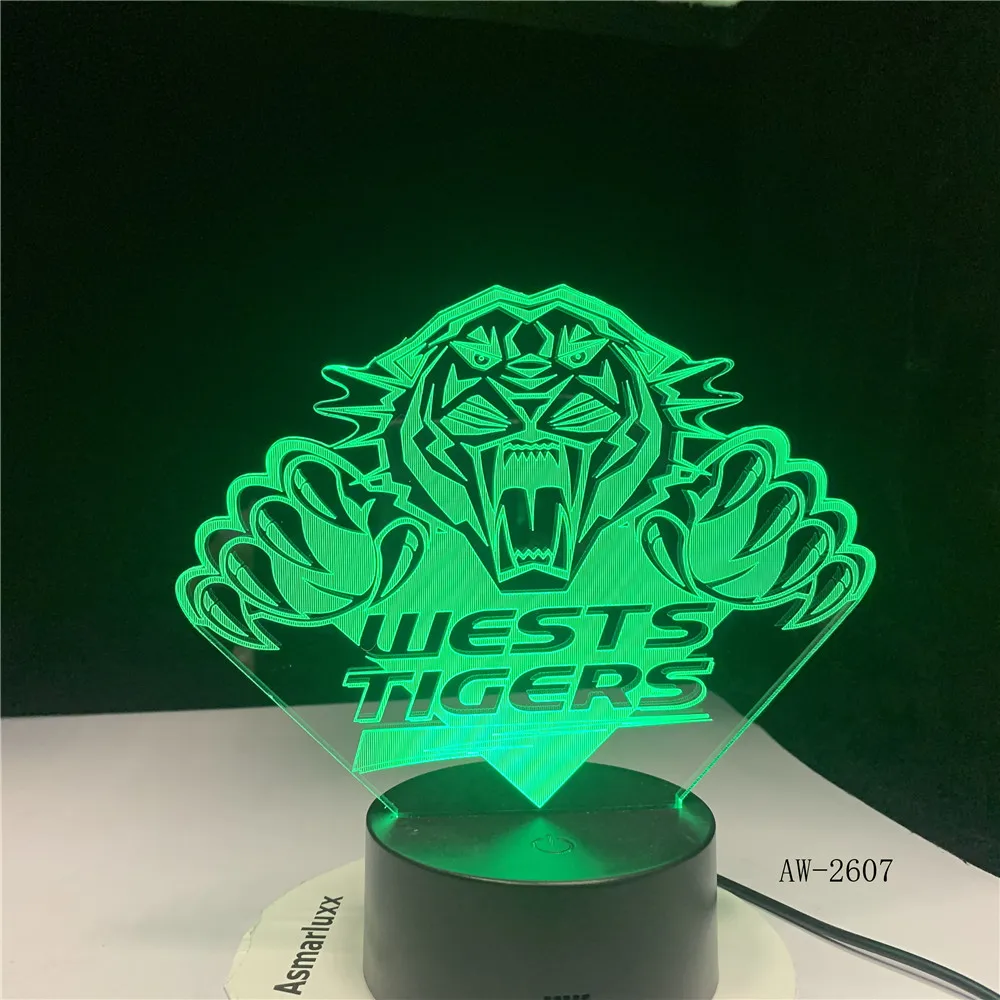 3D светодиодный ночсветильник в виде жилета Tiger Team 7 цветов с USB-портом | Лампы и